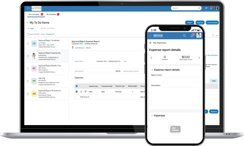 Expense Management Software Device Screenshots
